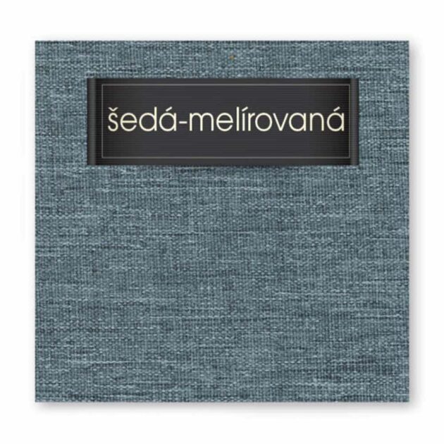 šedá melírovaná farba poťahov pre teakový záhradný nábytok