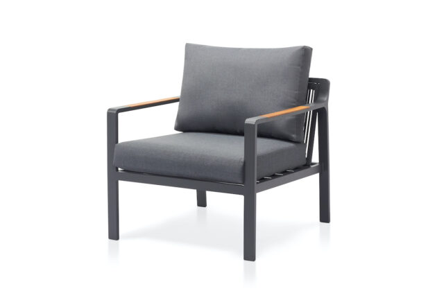 Kreslo Salzkammergut s teakovými podrúčkami