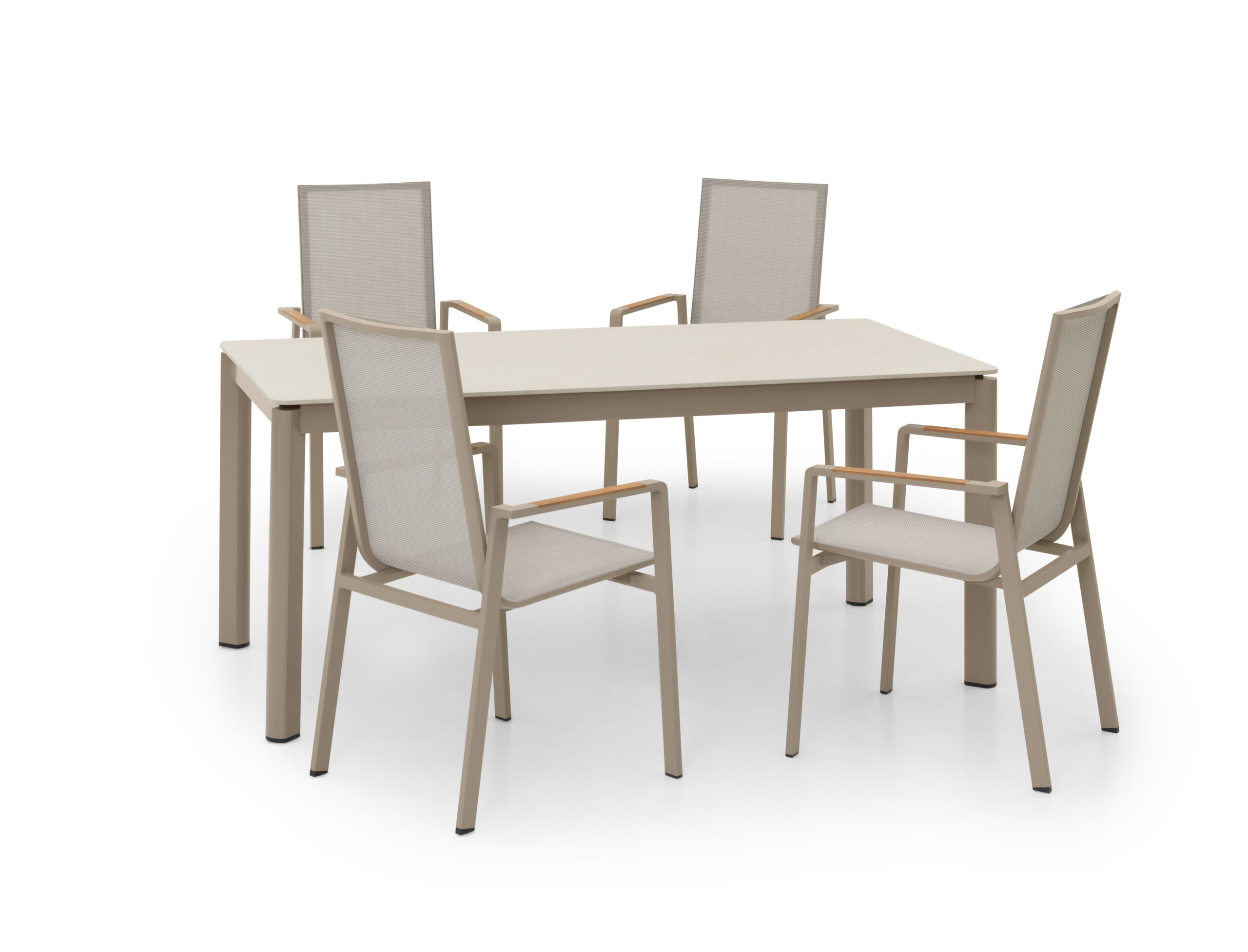 Záhradný jedálenský set Oslo z hliníka