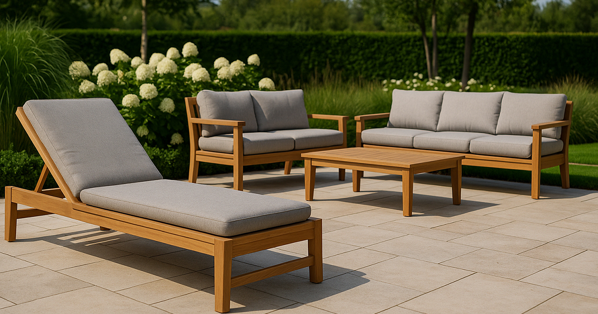 Rôzne typy nábytku z teakového dreva