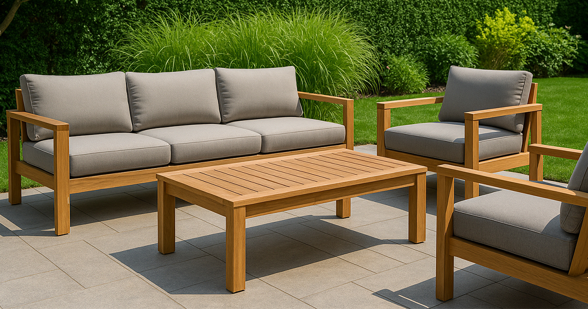 Teakové drevo a záhradný nábytok